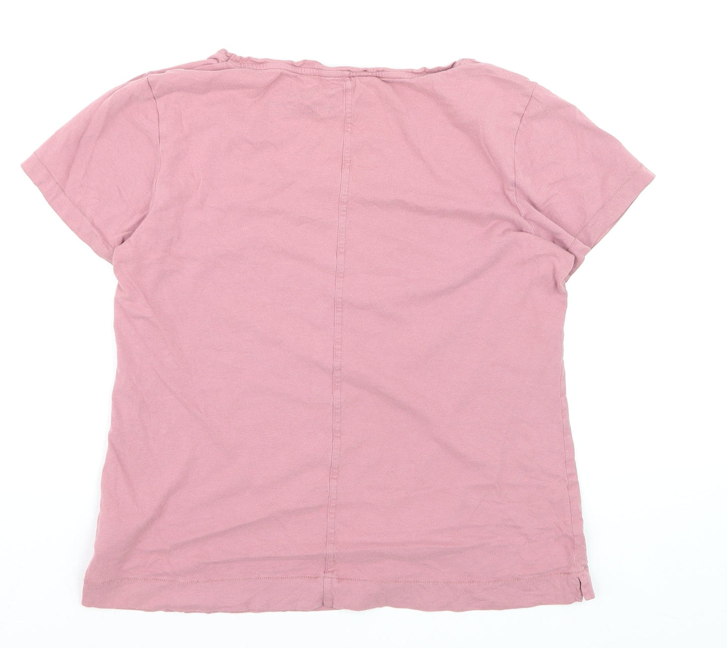 Bayleaf & Scarlet Women's Pink Size 10 Basic Cotton Modal T-Shirt