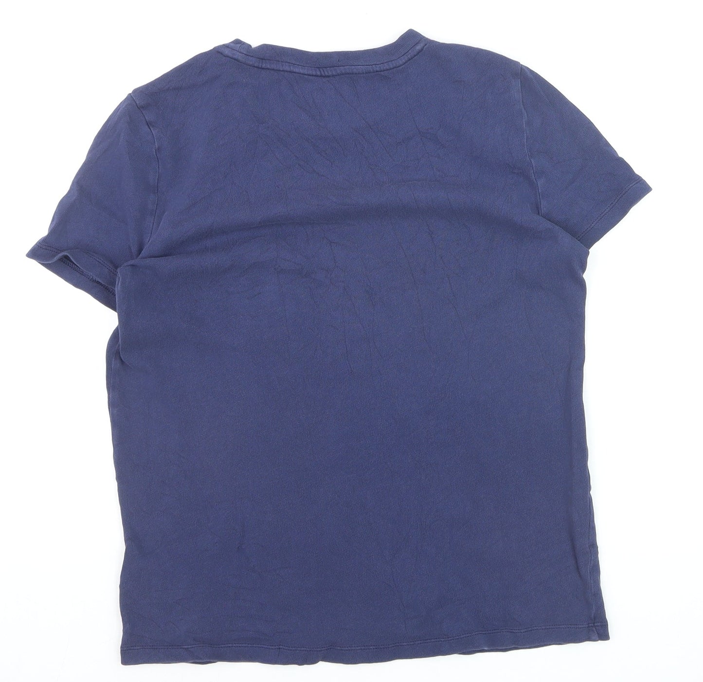GAP Men's Blue Cotton Crew Neck Short Sleeve T-Shirt XS