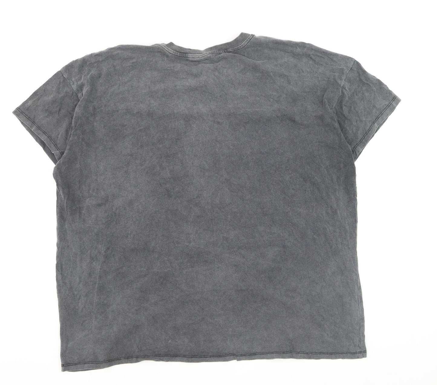 Disney Women’s Grey Ohana Stitch Graphic T-Shirt XL Cotton Casual