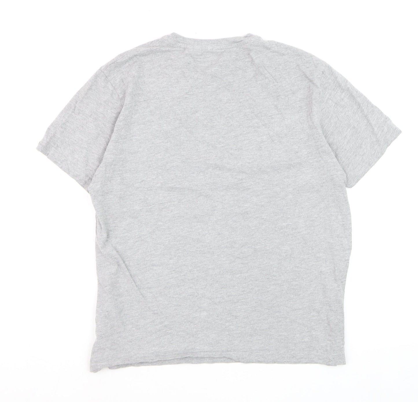 Original Penguin Grey Graphic Cotton T-Shirt Men's Large