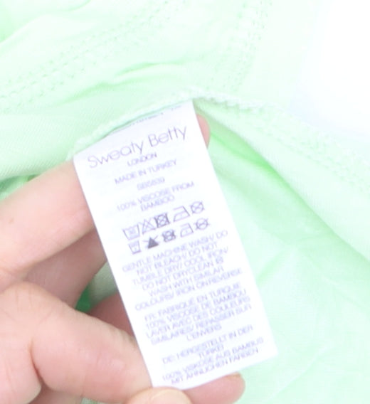 Sweaty Betty Women's Green Bamboo Tank Top Size S