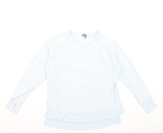 Sweaty Betty Women’s Blue XS Pullover Sweatshirt Raglan Long Sleeve Top