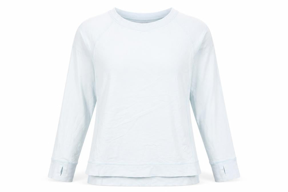 Sweaty Betty Women’s Blue XS Pullover Sweatshirt Raglan Long Sleeve Top