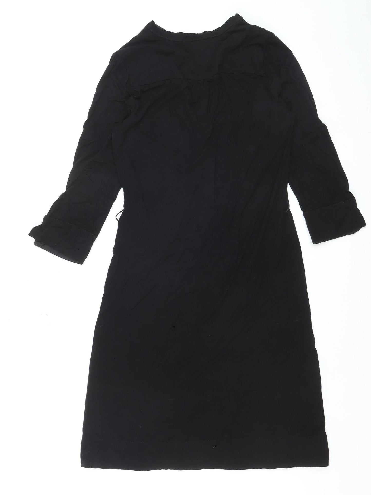 Hobbs Women’s Black V-Neck Shift Dress Size 10 Workwear Style
