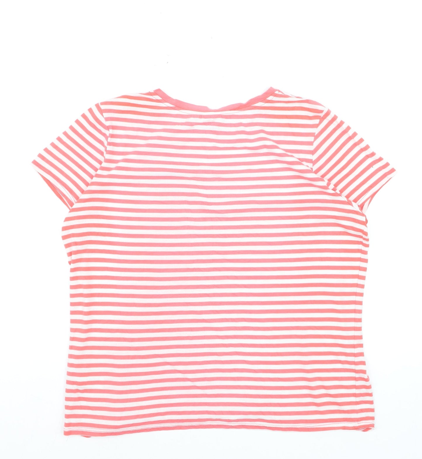 Disney at George Women Pink Striped Minnie Mouse T-Shirt Size 14