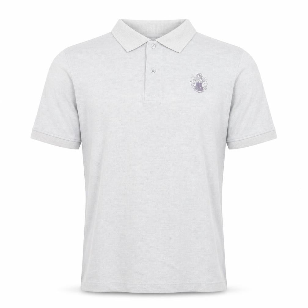 John Langford Men’s Grey Cotton Short Sleeve Polo Shirt L