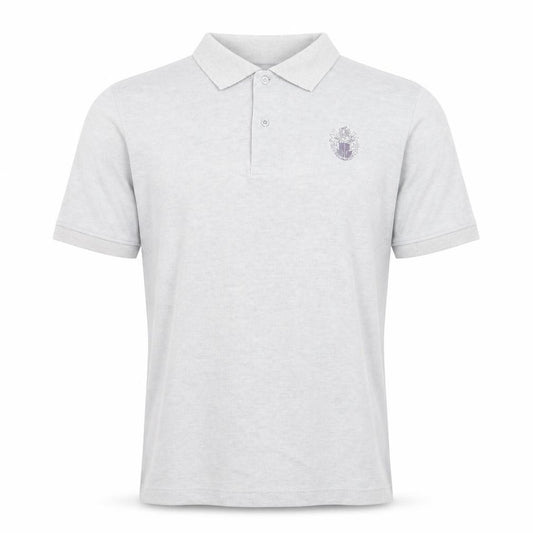 John Langford Men’s Grey Cotton Short Sleeve Polo Shirt L