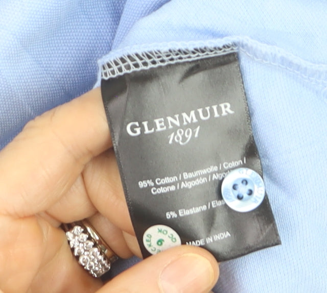 Glenmuir Womens Blue Sleeveless Polo Shirt XL Cotton Blend