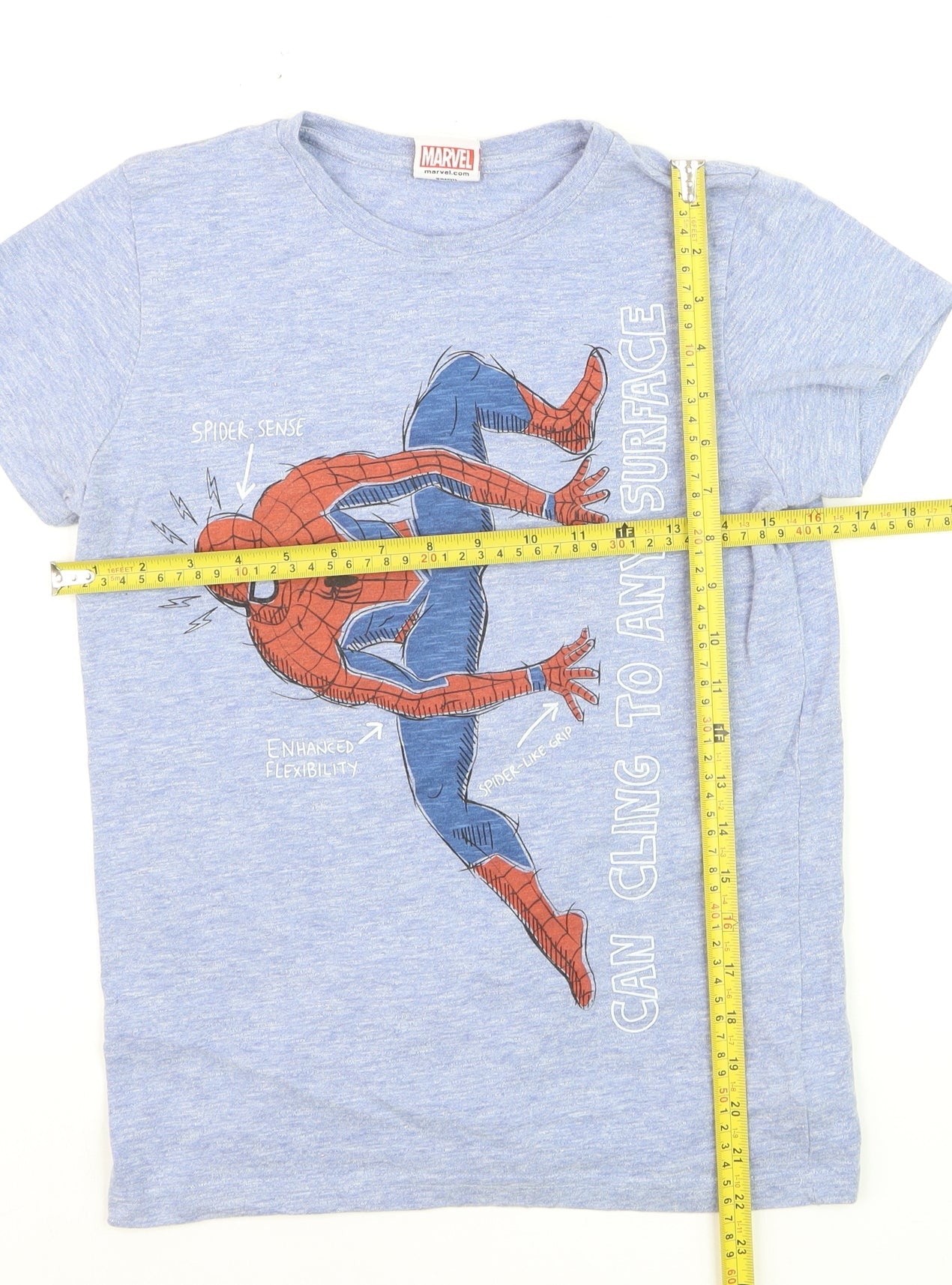 Next Boys Blue Marvel Spider-Man Graphic T-Shirt 11 Years Short Sleeve