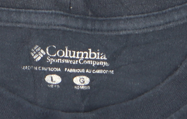 Columbia Men's Blue Cotton Short Sleeve Logo T-Shirt L