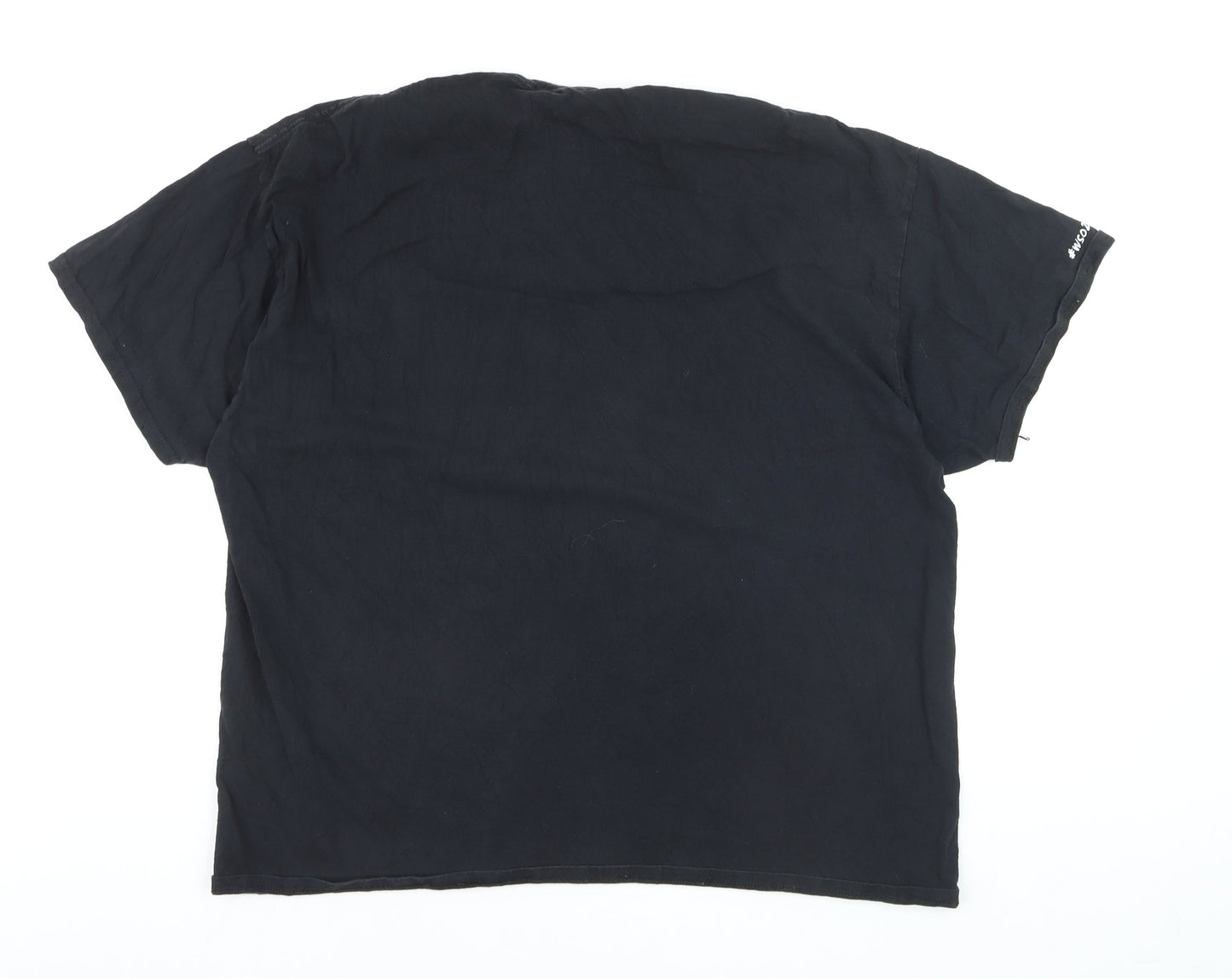 Philosophy Football Men's Black Graphic T-Shirt XXL We Shall Overcome