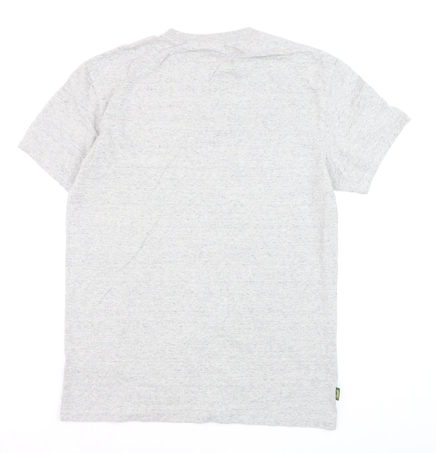 Superdry Men's Grey Crew Neck Cotton Sports T-Shirt Size M