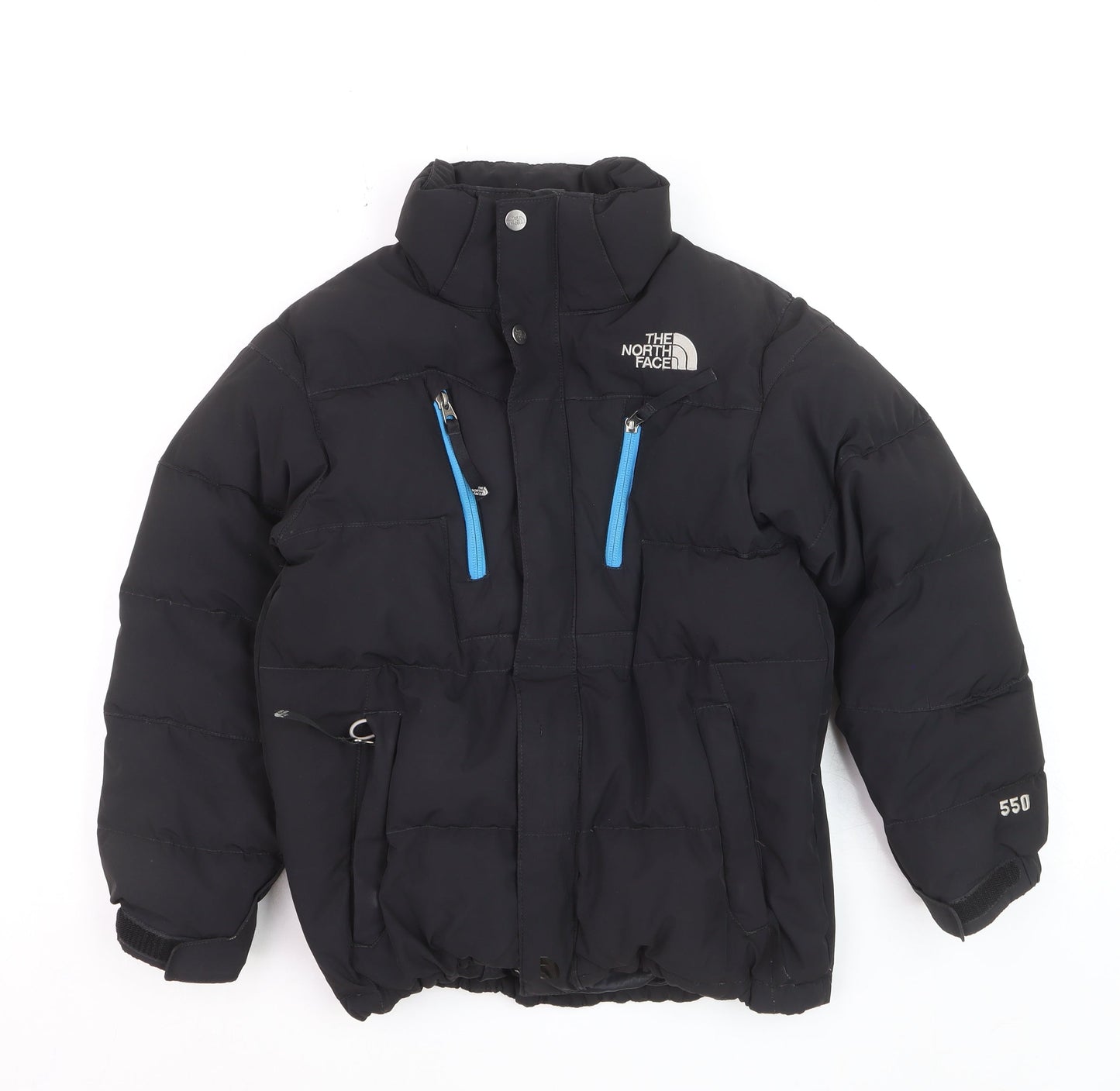 The North Face Boys Black 550 Puffer Jacket Winter Hooded M