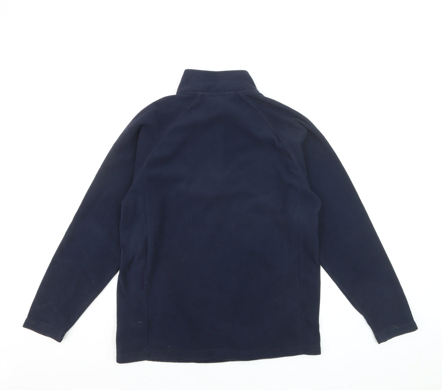 Cotton Traders Men's Blue Fleece 1/4 Zip Pullover Sweatshirt S