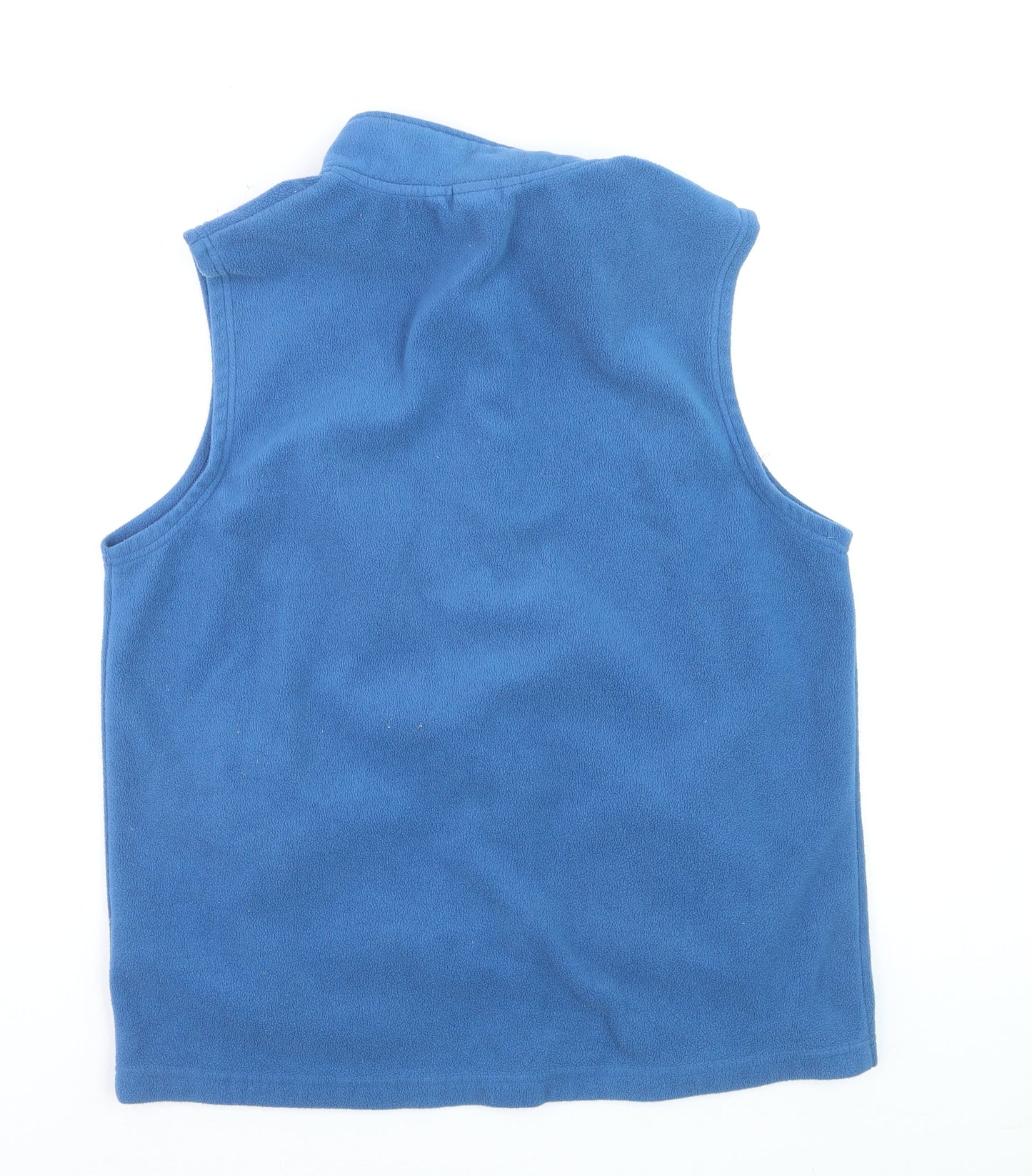Cotton Traders Men's Blue Fleece Zip Vest Gilet Size L
