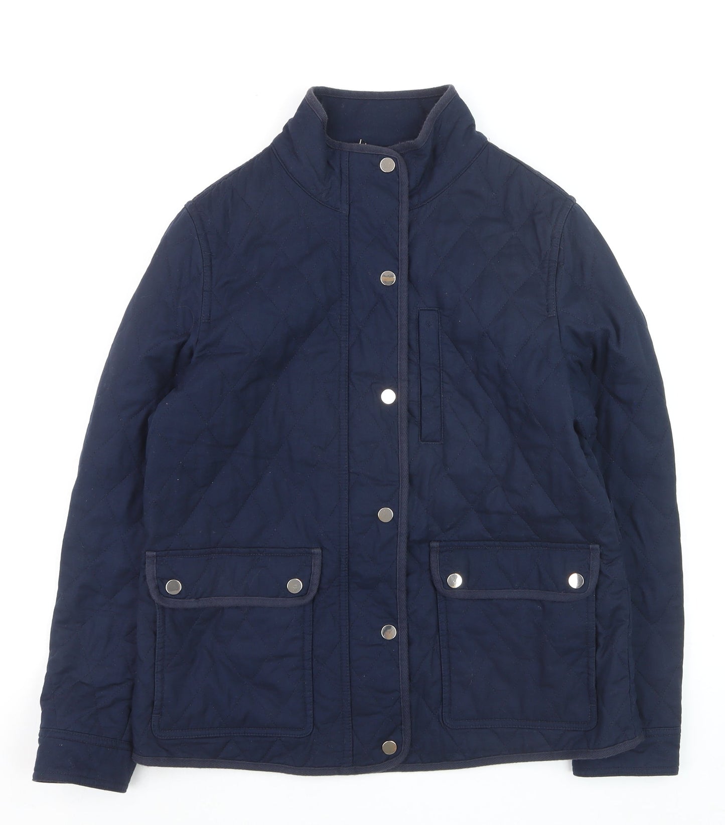 Marks and Spencer Women's Blue Quilted Mid-Length Jacket Size 12