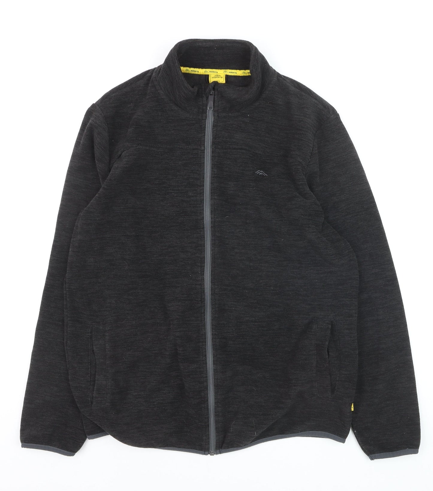 möberg Men's Black Full Zip Fleece Sweatshirt Size L Outdoor