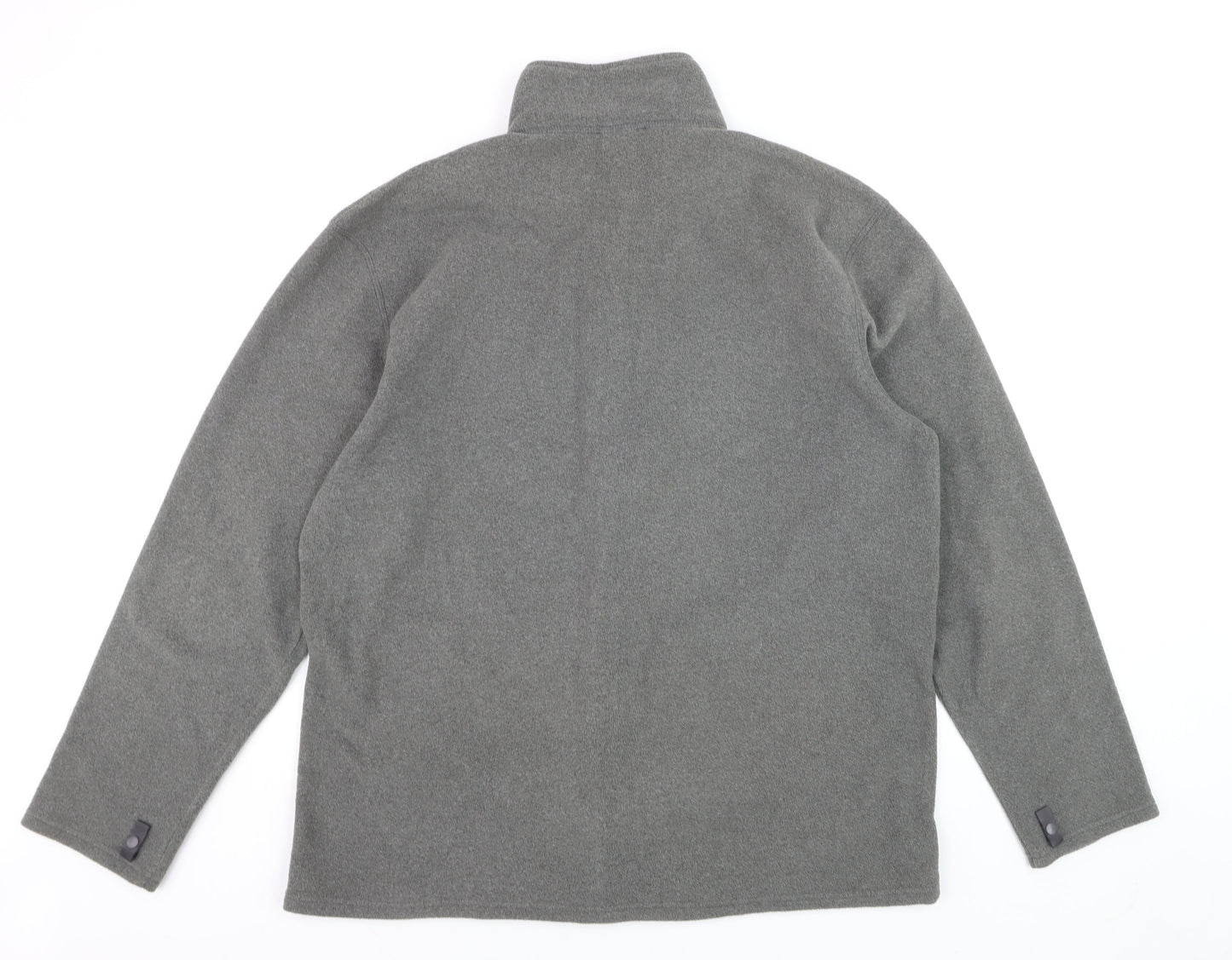 The North Face Men's Grey XL Full Zip Fleece Sweatshirt
