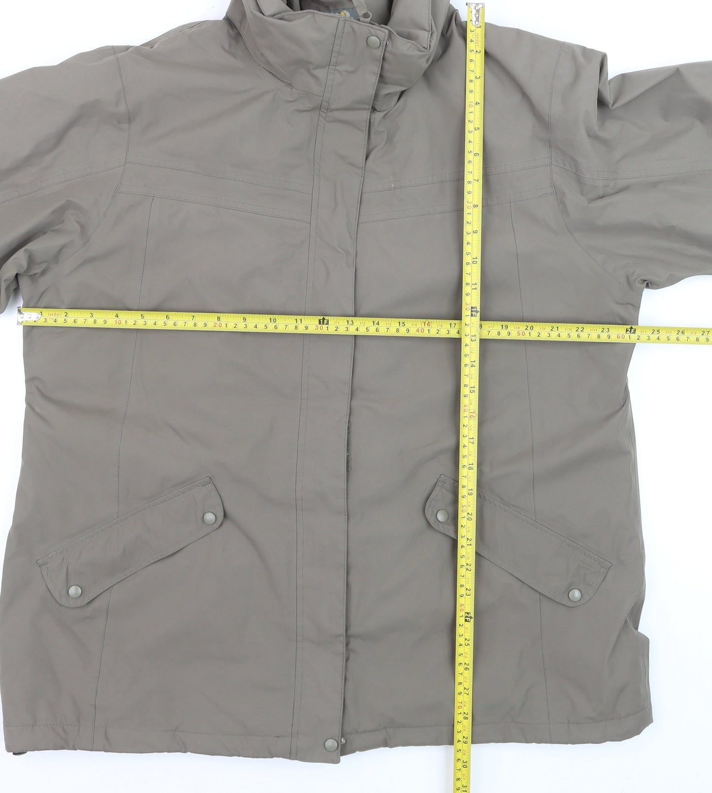 Regatta Women’s Brown Waterproof Mid-Length Rain Jacket Size 20