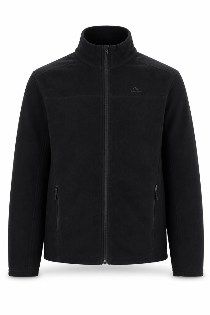 Quechua Men's Black Full Zip Fleece Sweatshirt M