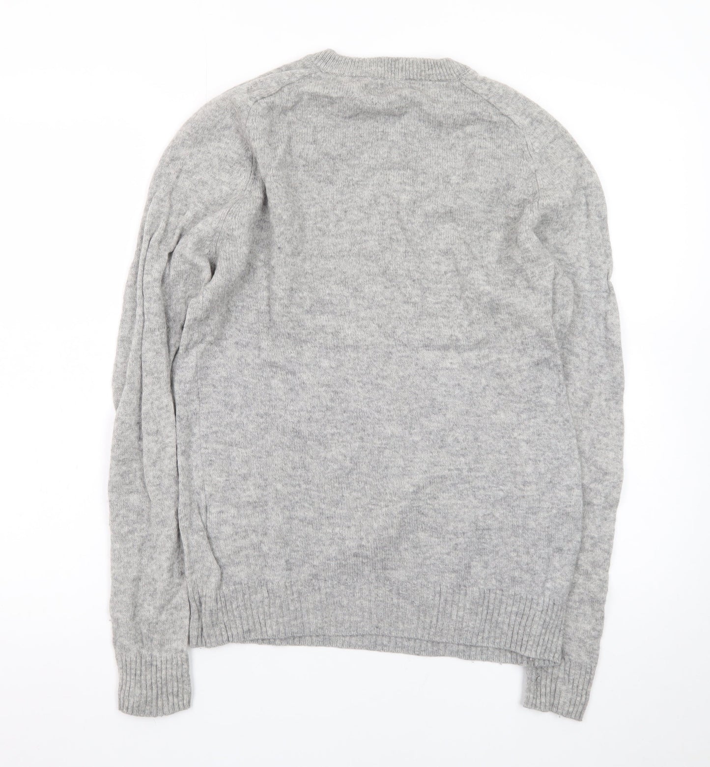Next Signature Men's Grey Lambswool Crew Neck Jumper M
