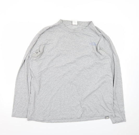 The North Face Men’s Grey Long Sleeve Crew Neck Outdoor T-Shirt Size L