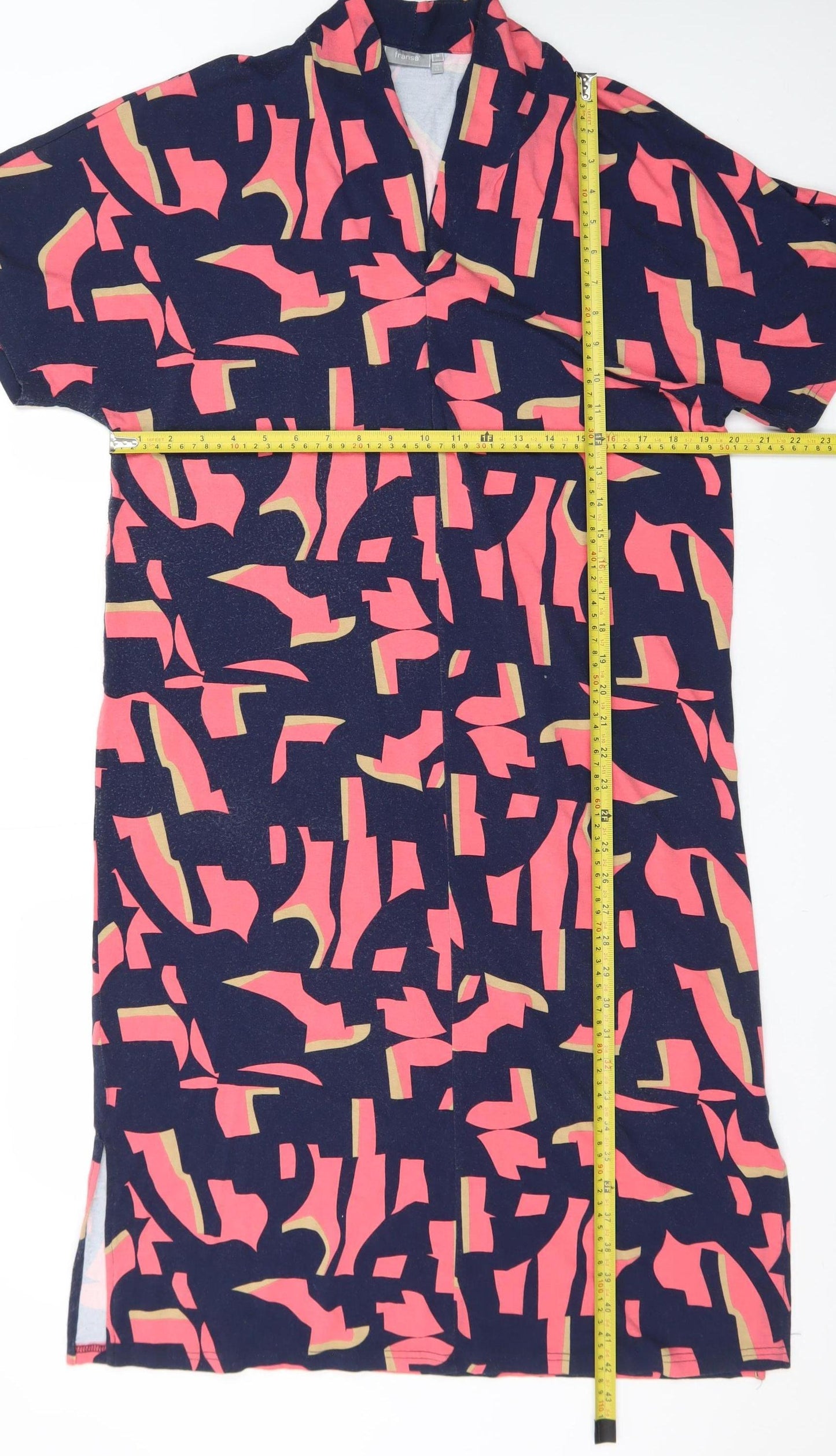 Fransa Women’s Multicoloured Geometric Shift Dress Size M