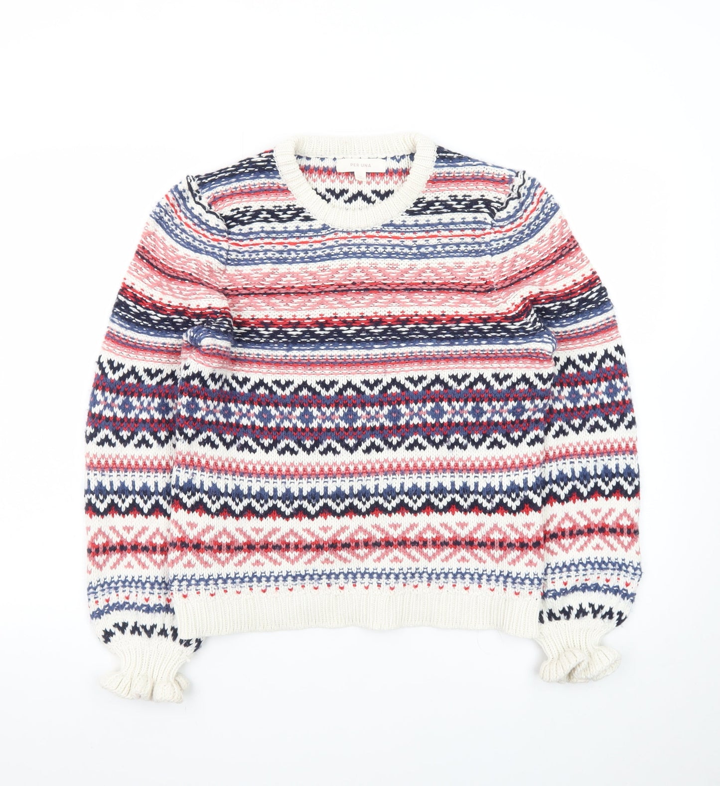 Marks and Spencer Women’s Multicoloured Fair Isle Jumper Size 12