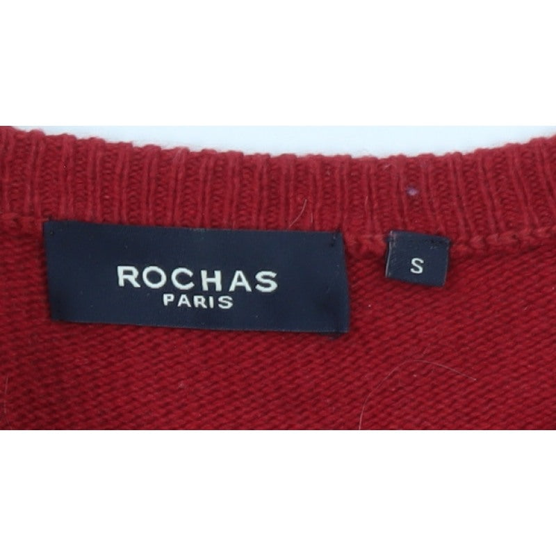 Additional view of Rochas Men's Red Striped Crew Neck Knit Jumper, size S