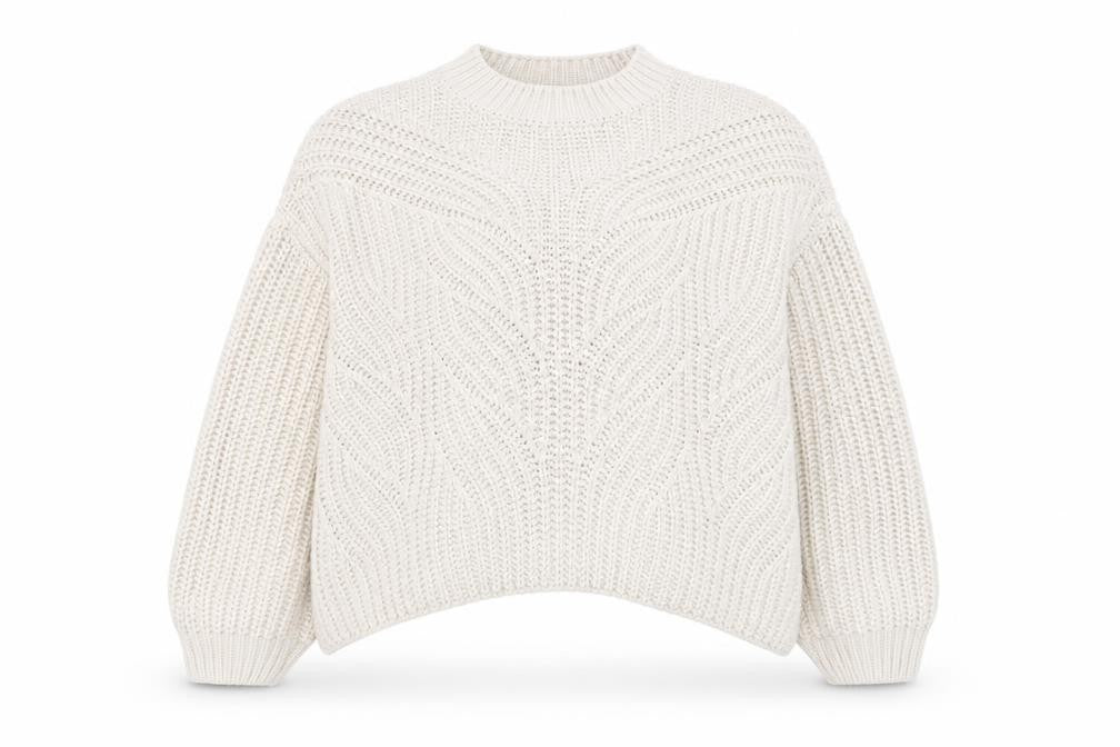 Apricot Womens Beige Crew Neck Chunky Knit Pullover Jumper UK 16
