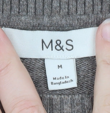 Marks and Spencer Women Beige Cashmere Blend Sleeveless Vest M