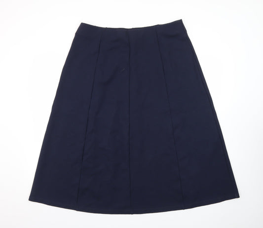 Crew Clothing Women Blue Size 18 A-Line Knee Length Skirt