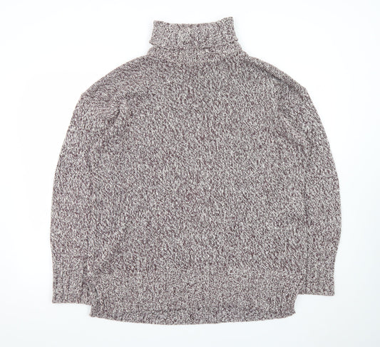 Marks and Spencer Women's Multicoloured Roll Neck Jumper Size 18