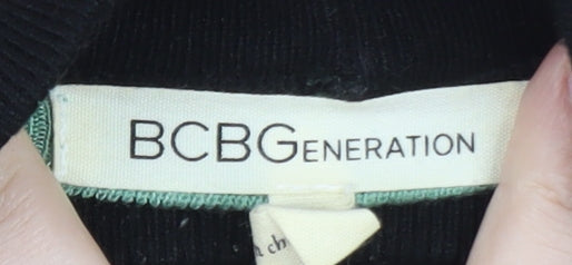 BCBGGeneration Women's Multicoloured Striped Mock Neck Jumper Size S