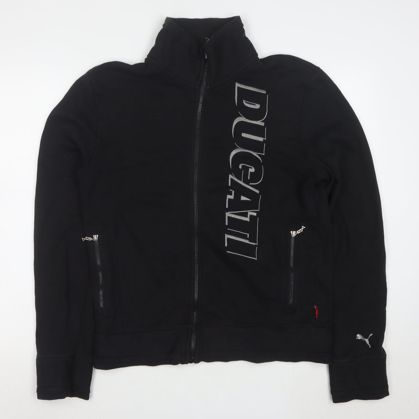 Puma Ducati Men's Black Full Zip Sweatshirt M Motorcycle Sportswear