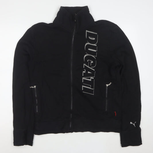 Puma Ducati Men's Black Full Zip Sweatshirt M Motorcycle Sportswear