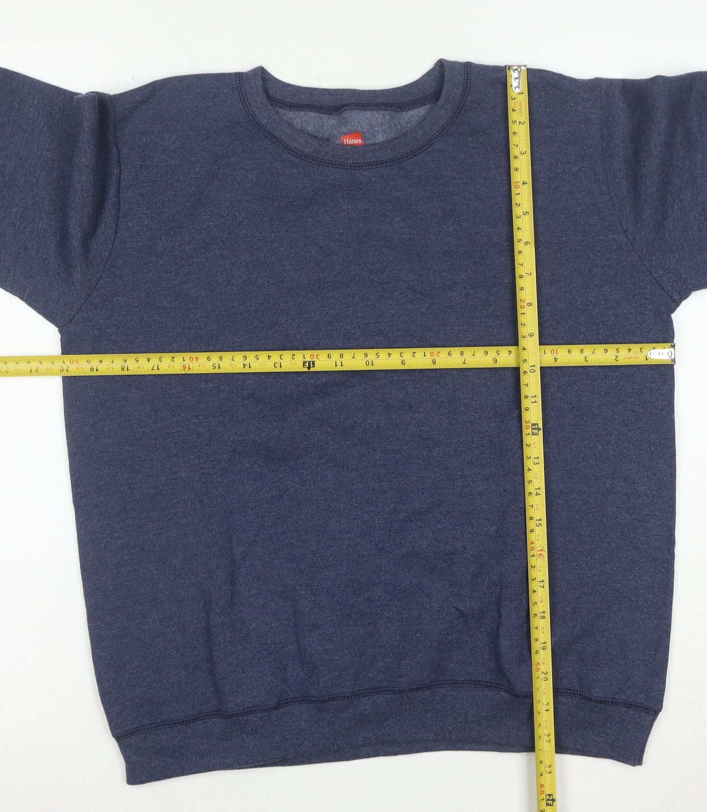 Hanes Men's Blue Small Pullover Fleece Sweatshirt