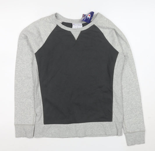 Champion Men's Grey Small Pullover Sweatshirt Regular Fit