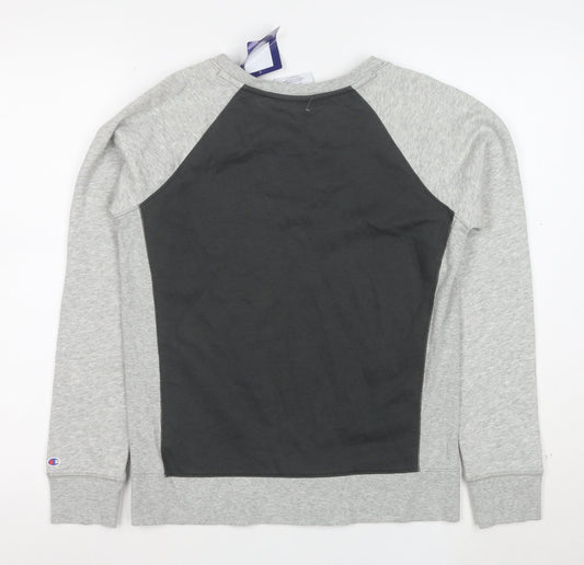 Champion Men's Grey Small Pullover Sweatshirt Regular Fit