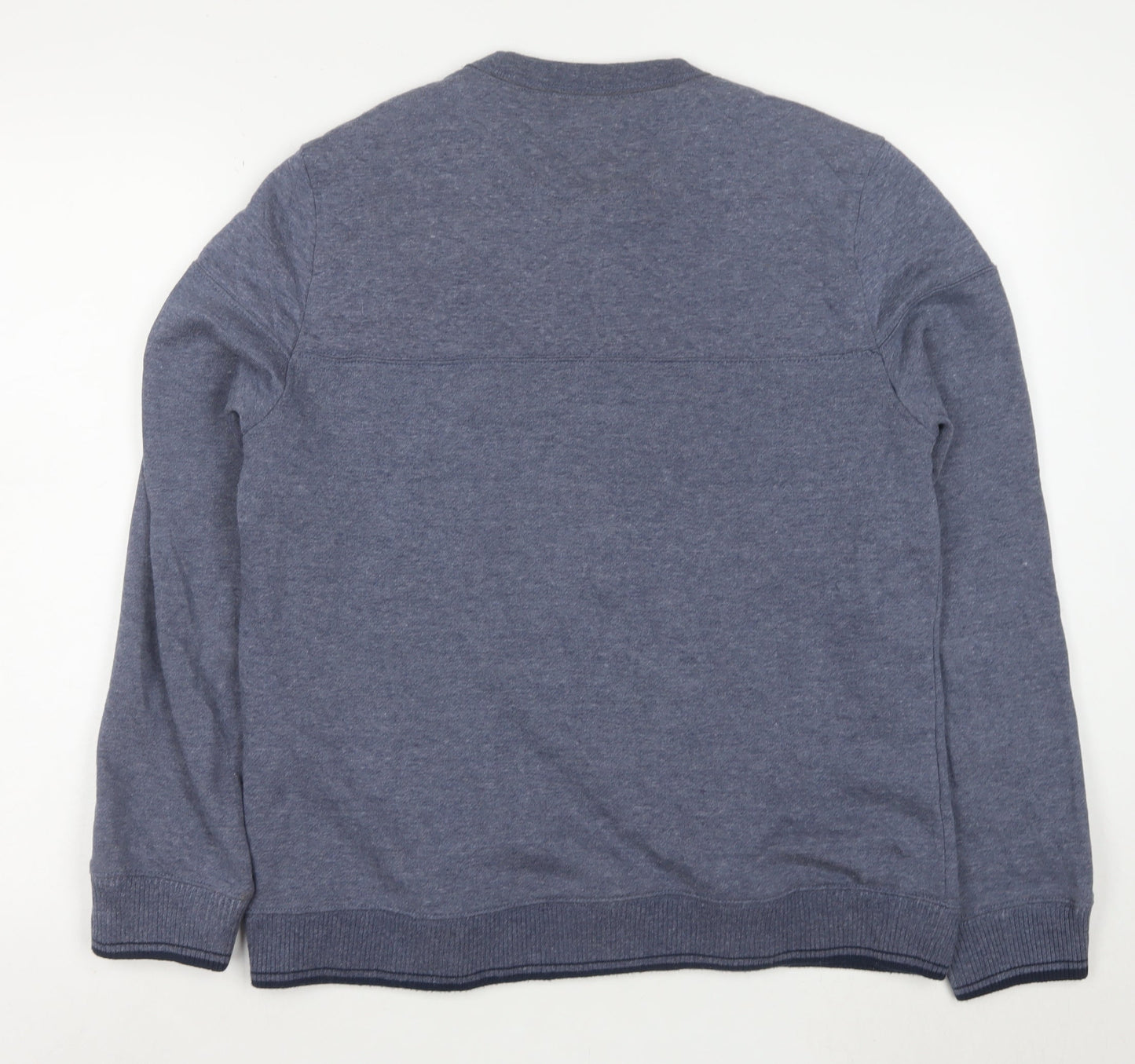 Ben Sherman Men Blue M Crew Neck Pullover Sweatshirt