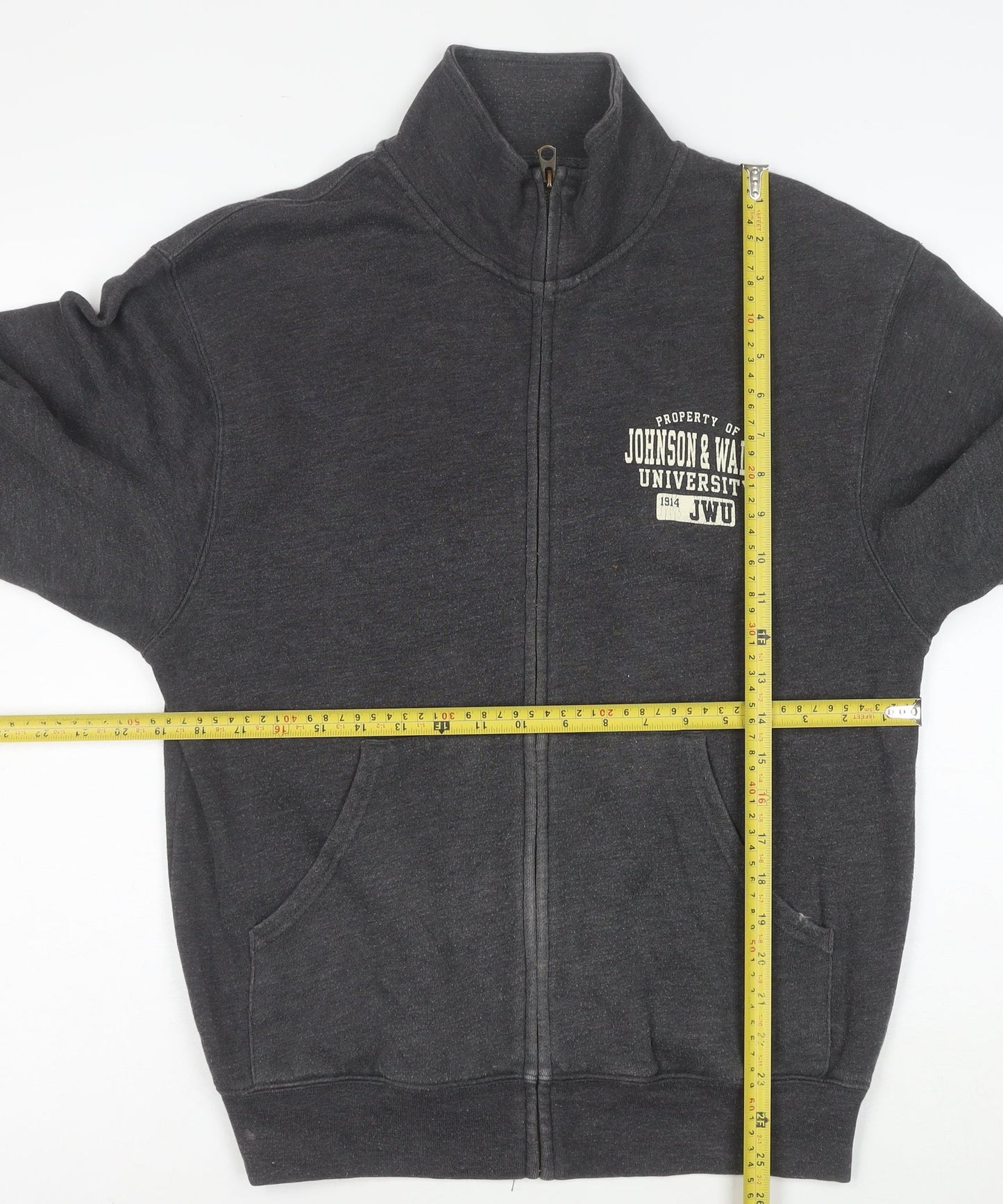 Jansport Men's Grey Full Zip University Sweatshirt S
