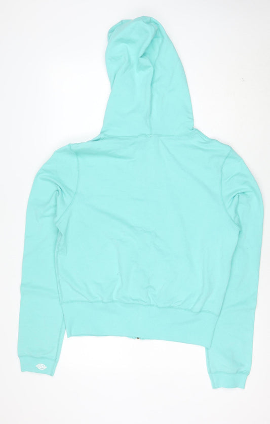 Dickies Women Mint Green Full Zip Hoodie XXL Cotton Blend