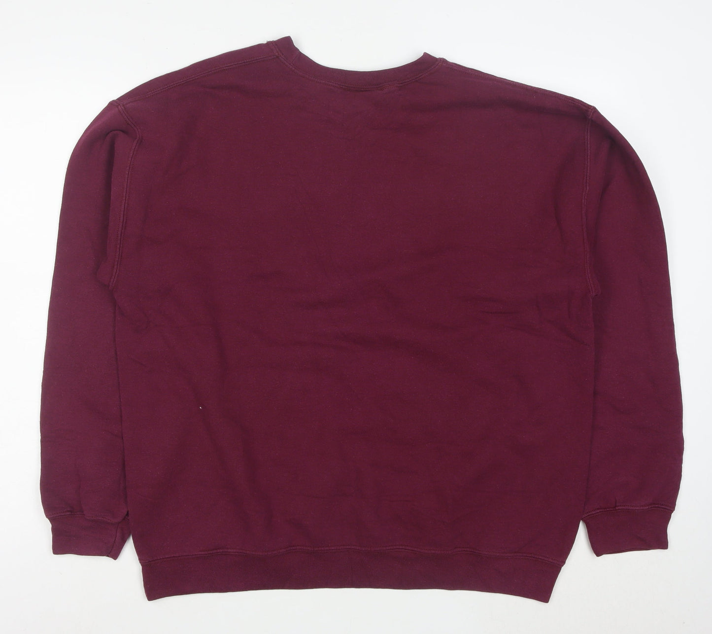 MY SPORT Mens Red L Crew Neck Pullover Sweatshirt Virginia Tech Logo