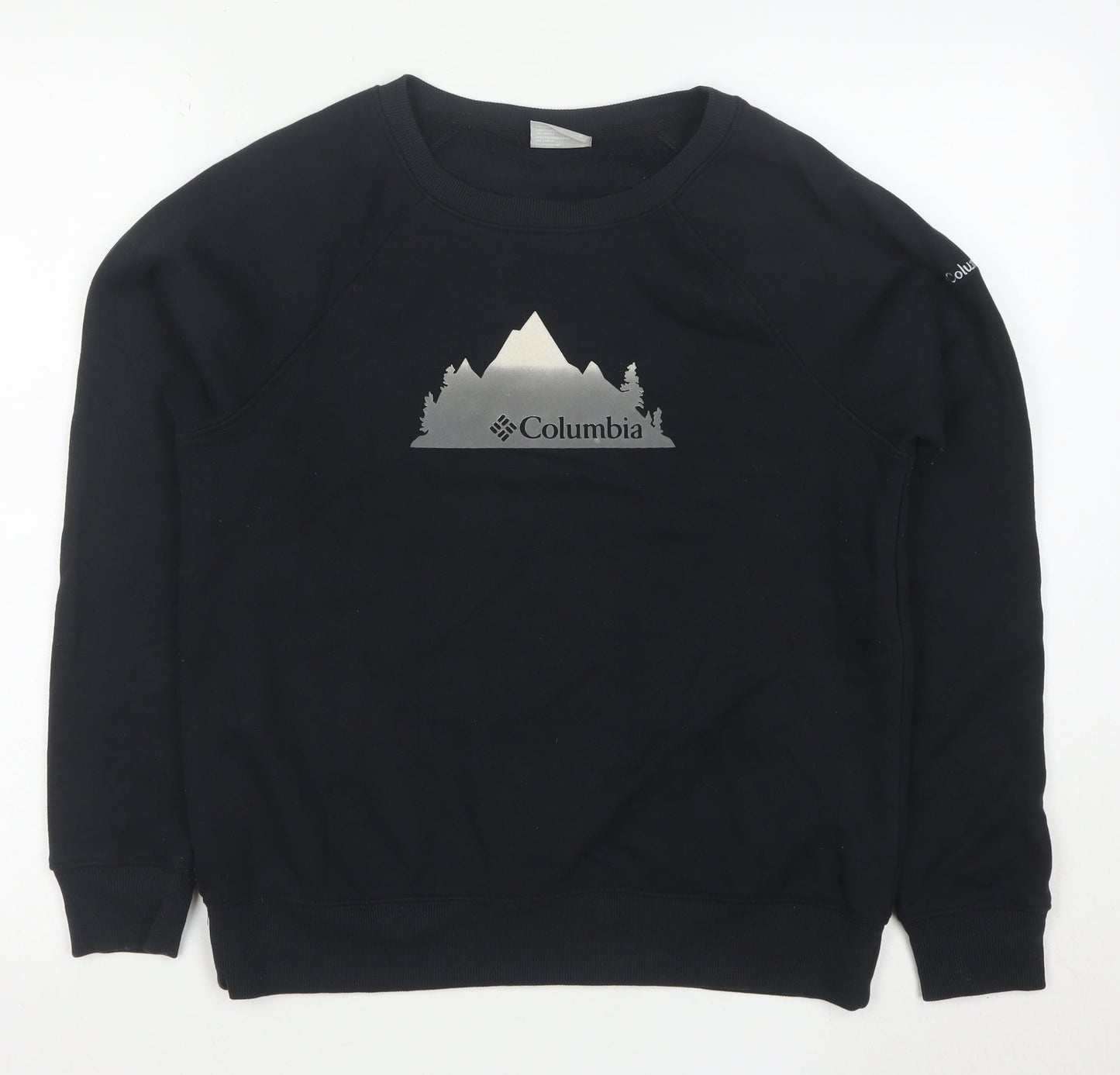 Columbia Men's Black Crew Neck Pullover Sweatshirt S Regular Fit