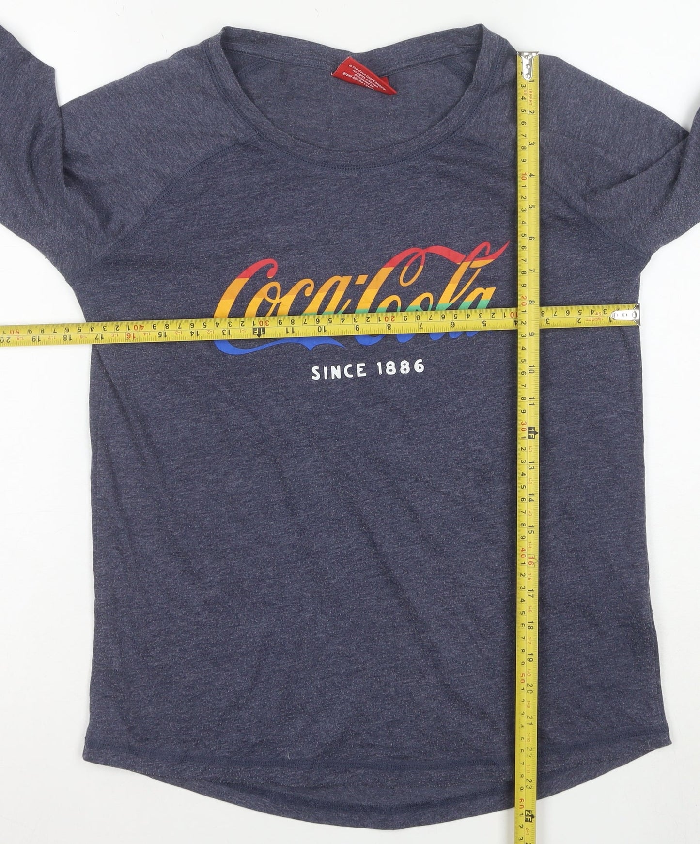 Next Women’s Blue Coca-Cola Long Sleeve Crew Neck T-Shirt Size 12