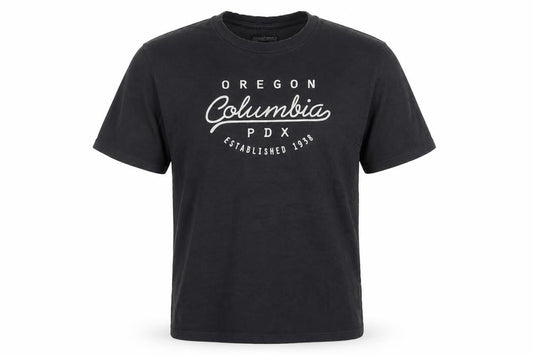 Columbia Men’s Black Cotton Graphic Print T-Shirt M