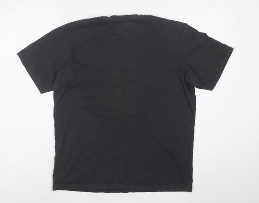 Columbia Men’s Black Cotton Graphic Print T-Shirt M