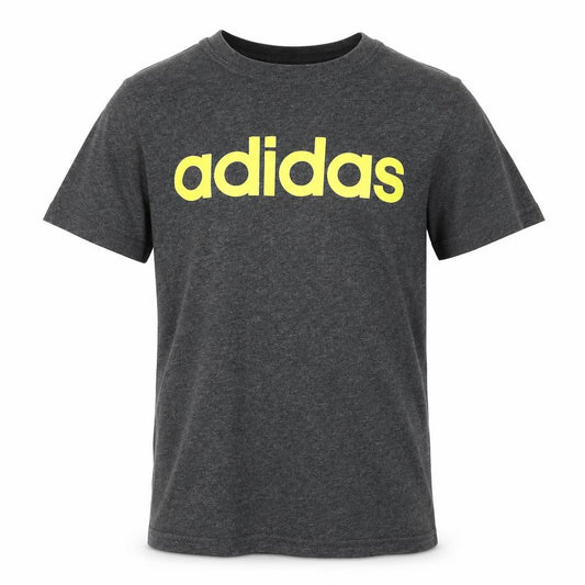 adidas Boys Grey 13-14 Years Short Sleeve Logo T-Shirt
