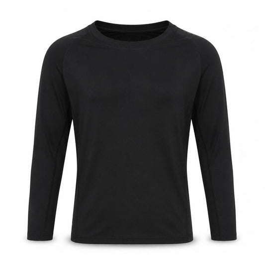 adidas Boys Black 11-12 Years Techfit Long Sleeve Training Top