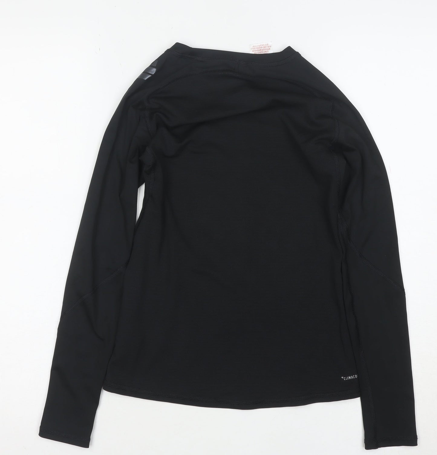 adidas Boys Black 11-12 Years Techfit Long Sleeve Training Top